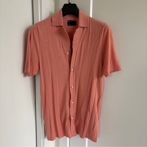 ASOS Men's Peach Button Down Shirt